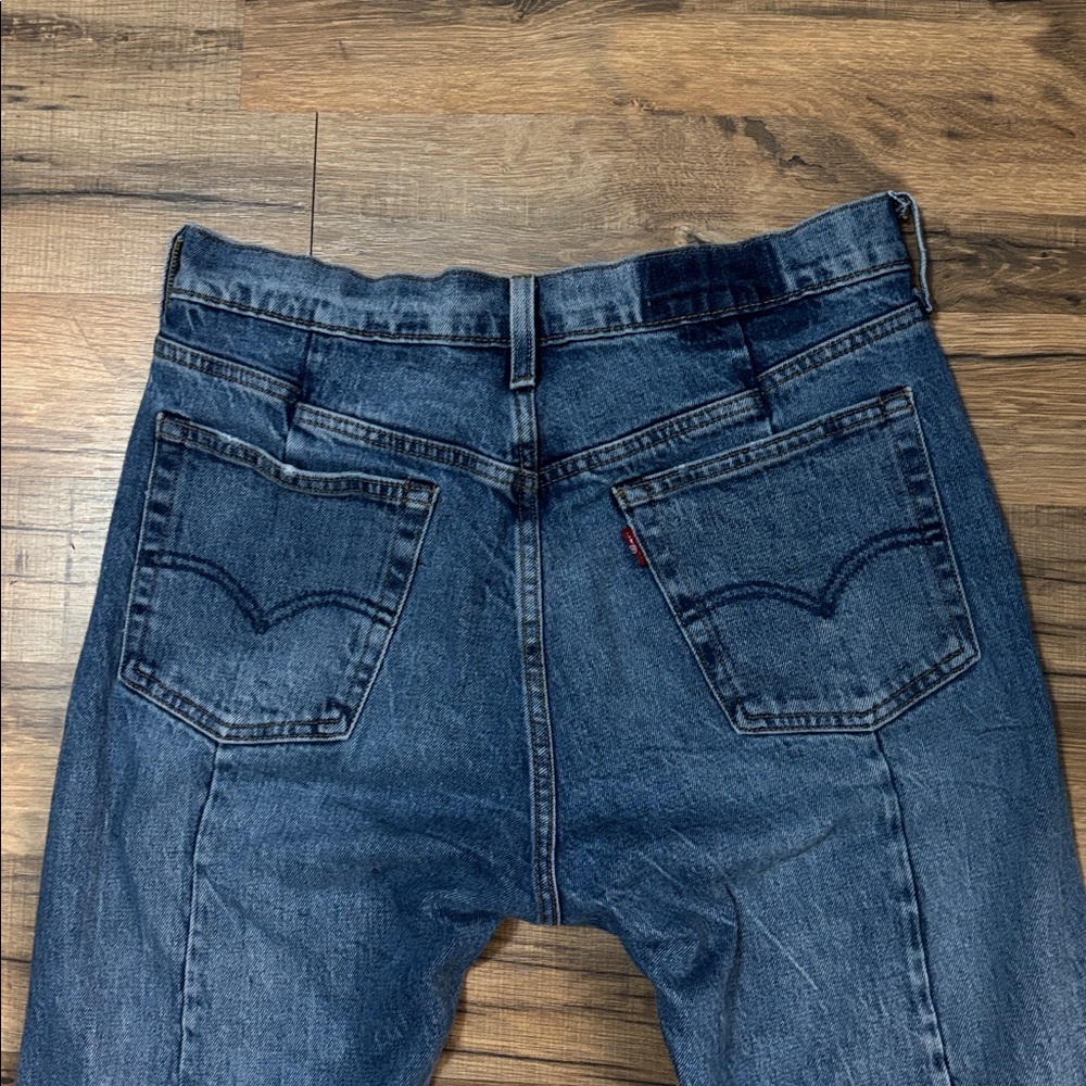 Levi’s Altered 29X28 Blue Denim Jeans Skinny Flattering Sexy Pants Bottoms Fly - Picture 9 of 10